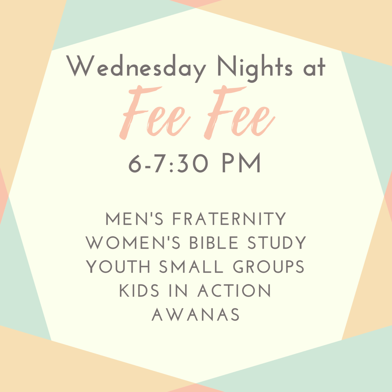 Wednesday Night Activities | Fee Fee Baptist Church | Bridgeton Missouri