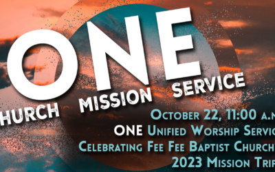 One Church, One Mission, One Service