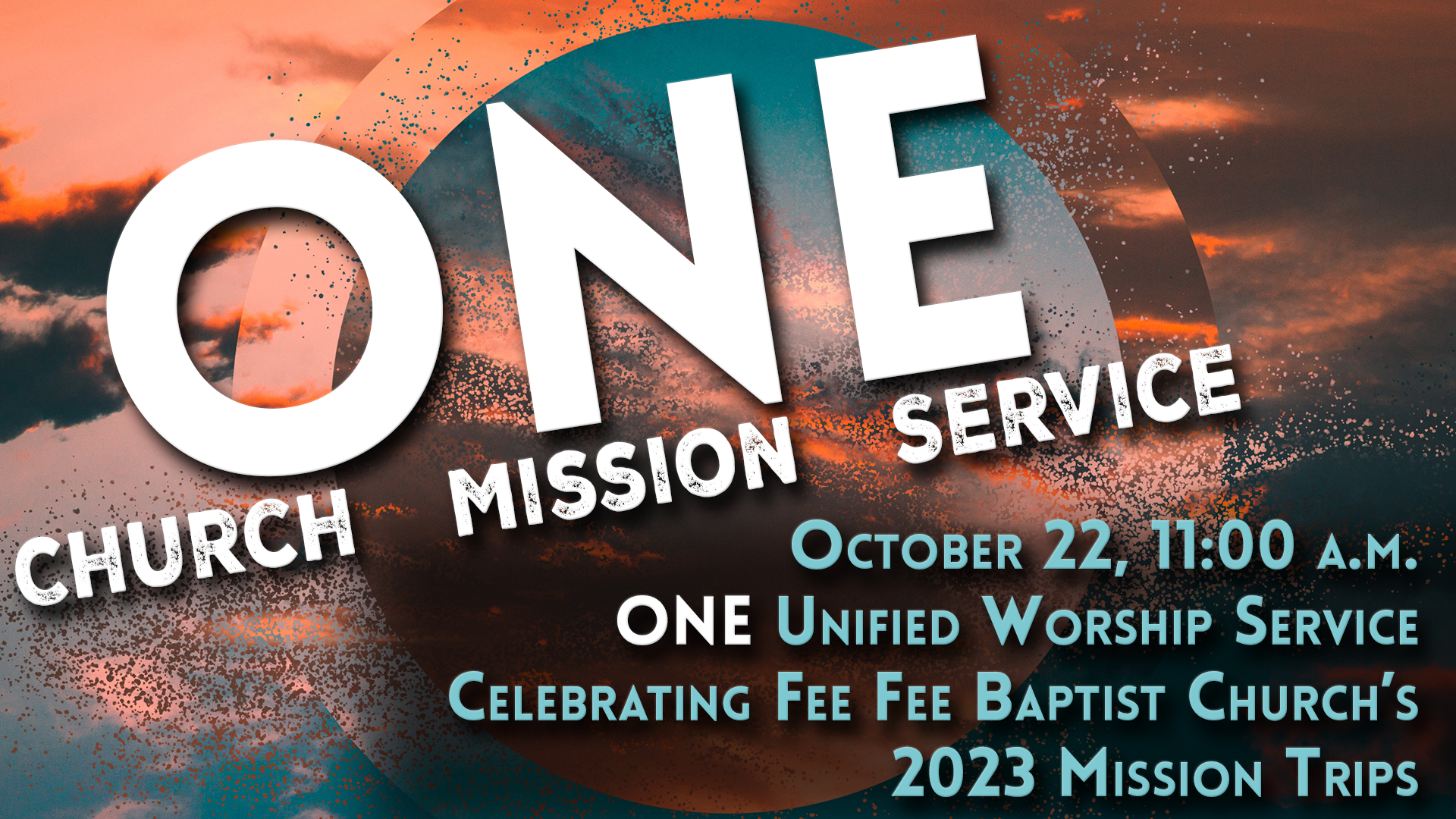 One Church One Mission One Service