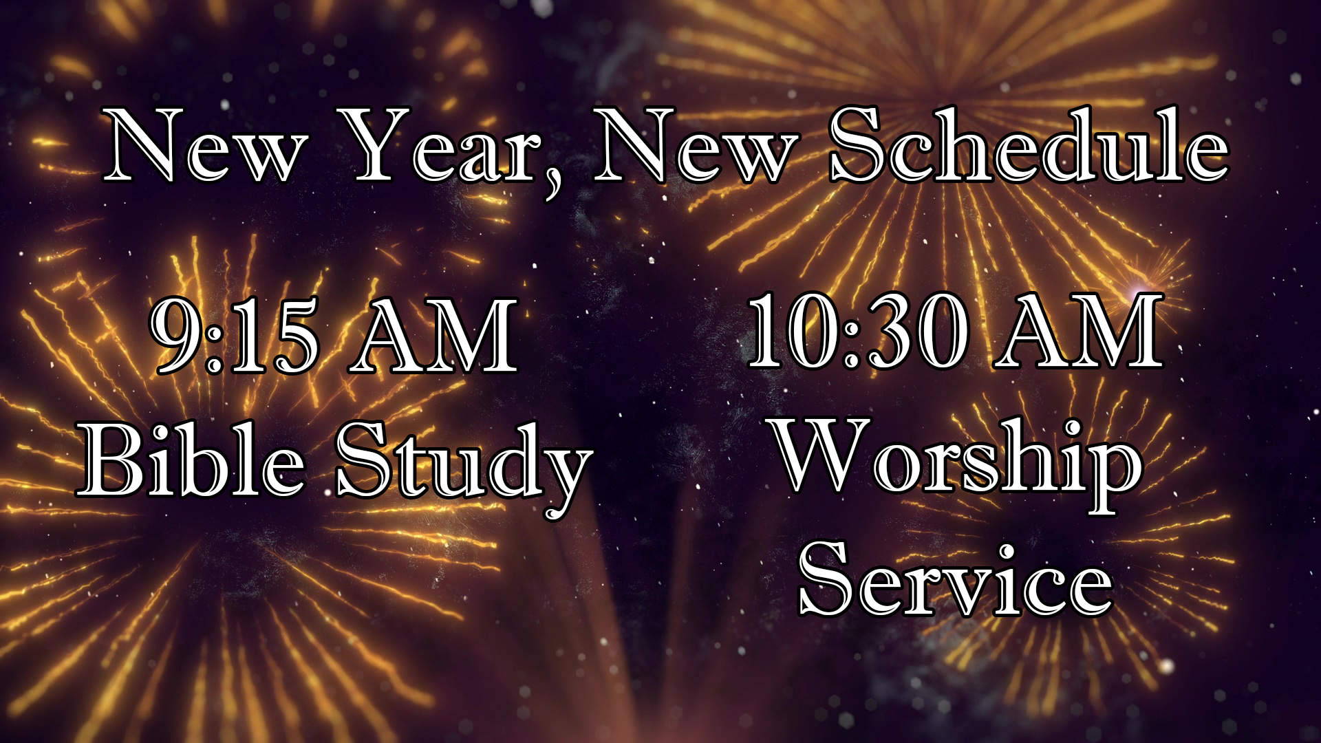 Starting in 2024, Fee Fee Baptist Church Bible Study will be at 9:15 and Worship Service at 10:30