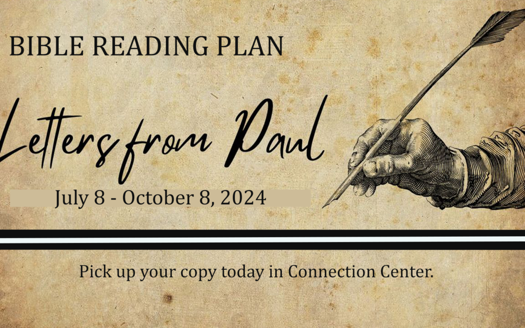 Letters from Paul – Bible Reading Plan
