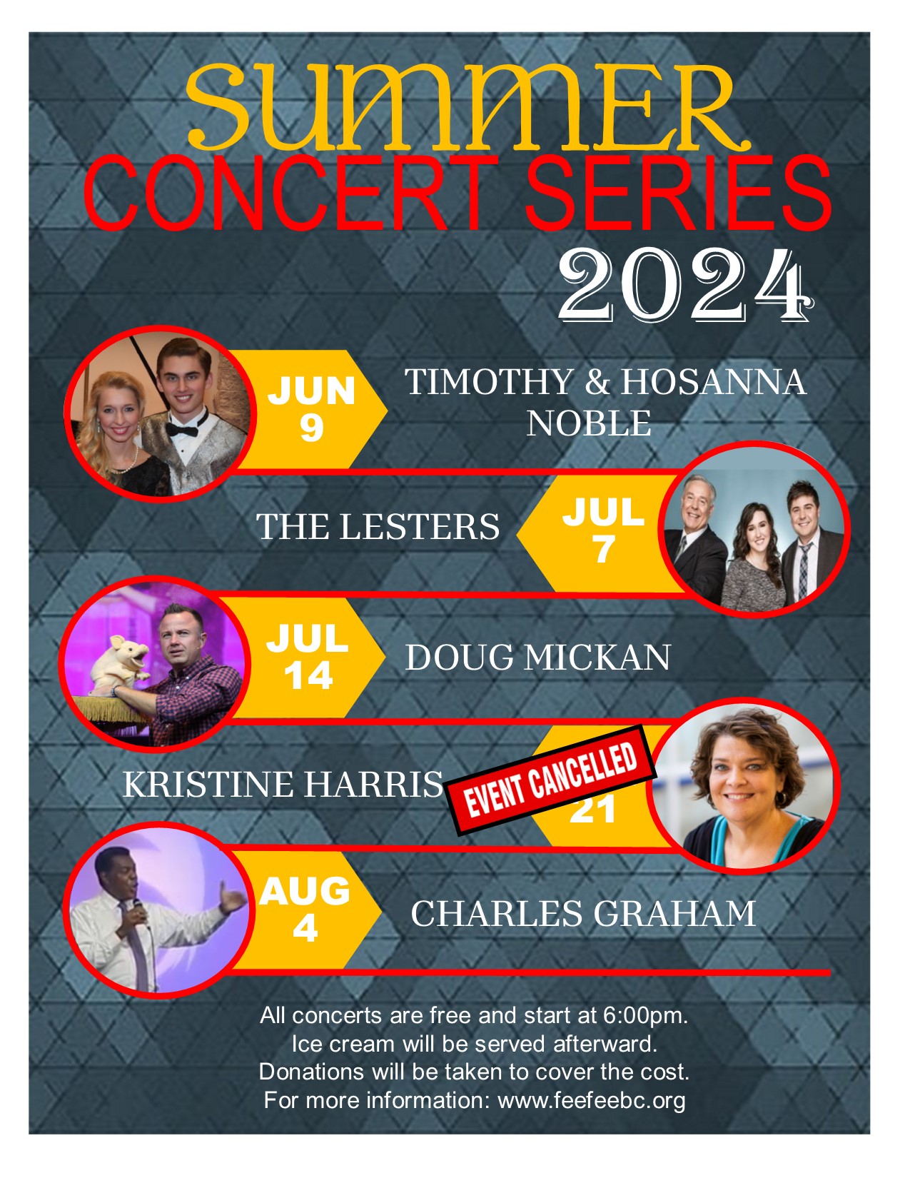 Summer Concert Series at Fee Fee Baptist Church