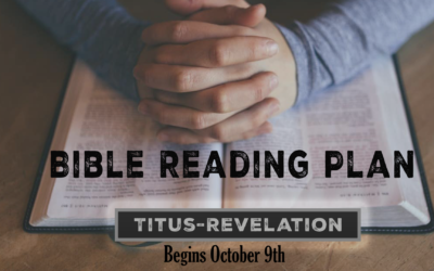 Bible Reading Plan October 2024