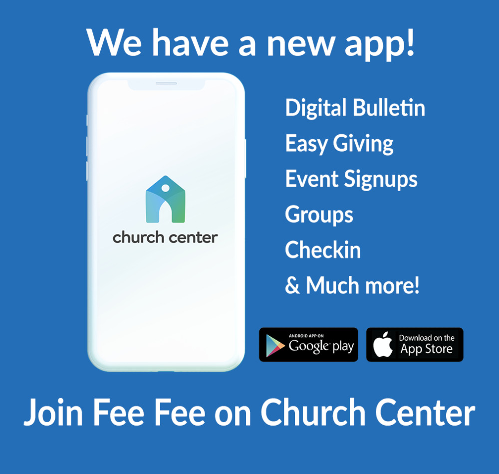 Fee Fee has a new app with Church Center