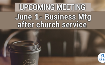 Business Meeting – June 1,2025